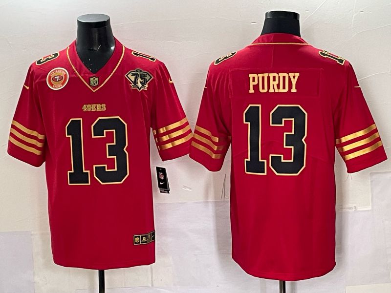 Men Nike San Francisco 49ers #13 Purdy red Limited NFL 2025 Jersey 0060->san francisco 49ers->NFL Jersey